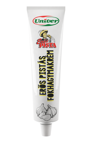 Univer Erős Pistás Fokhagymakrém spicy Hungarian garlic cream with hot Erős Pista paprika paste