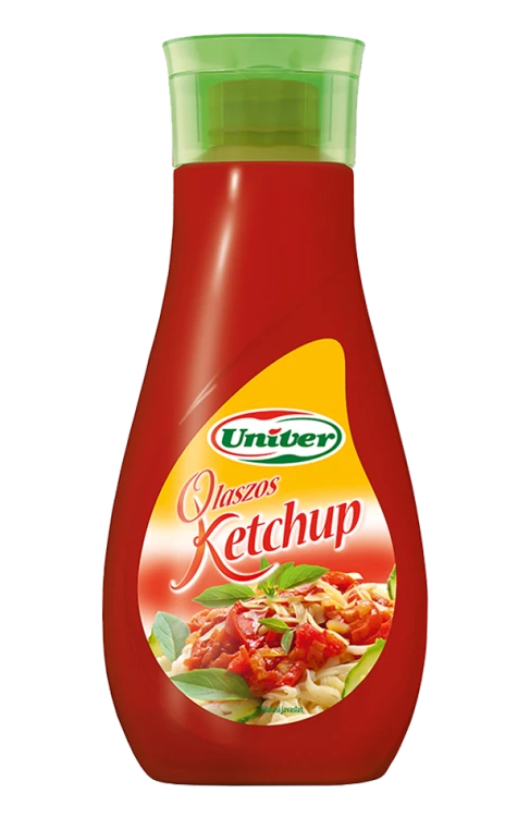 Univer Olaszos Ketchup 470 g Italian-style gluten-free ketchup with oregano and basil