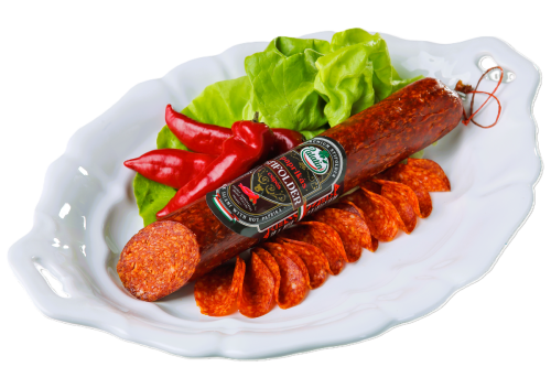 Paprikás Stifolder csípős – spicy Hungarian salami with paprika, naturally smoked and aged