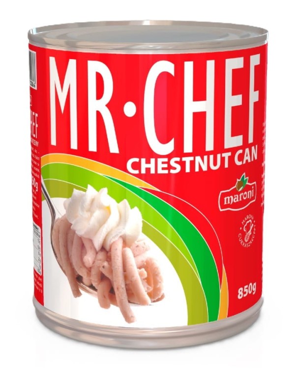 Purée kasztanowe z kasztana jadalnego Maroni MR CHEF 850 g – puszka, produkt z Węgier