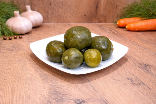 Pickled Green Watermelon in Vinegar 800 g – traditional Hungarian non-pasteurized product, crunchy pickled vegetable side dish in vinegar brine