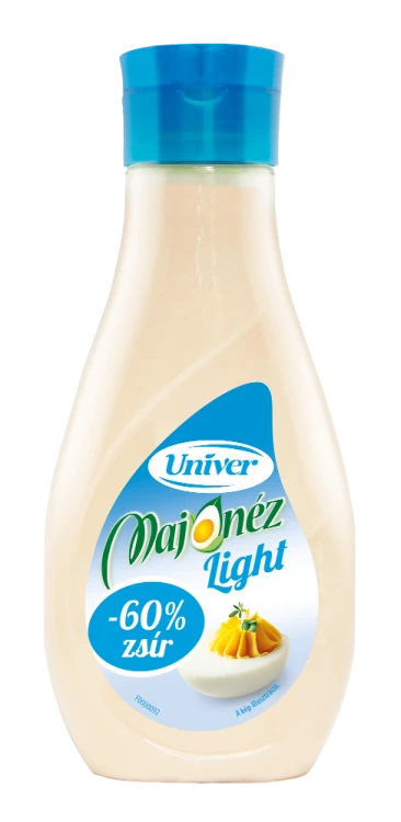 Univer Majonez Light 430 g – lekki kremowy majonez do sałatek, kanapek i przekąsek