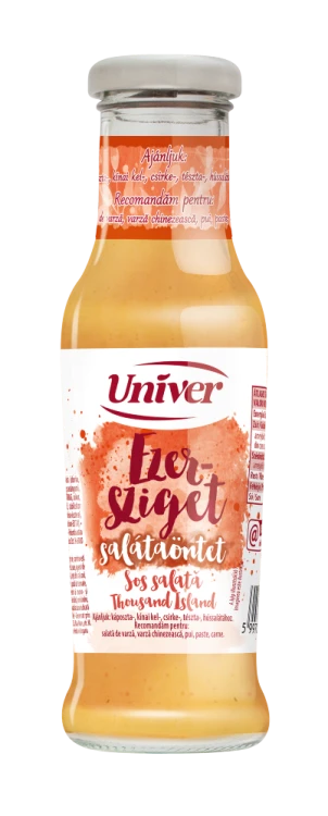 Univer dressing Tysiąca Wysp 235 g – bezglutenowy sos do sałatek, kurczaka i makaronów