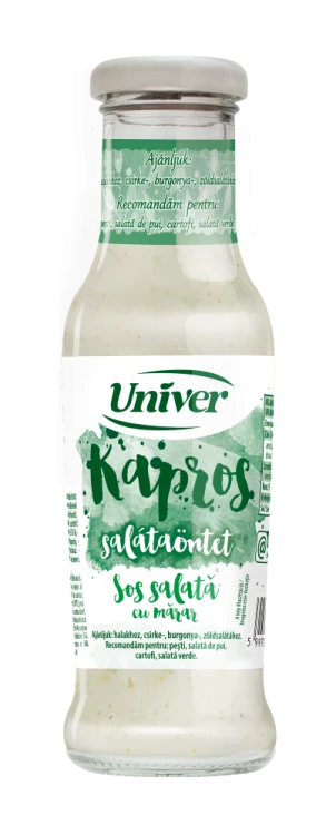 Univer dressing koperkowy 235 g – bezglutenowy sos do sałatek, ryb i ziemniaków