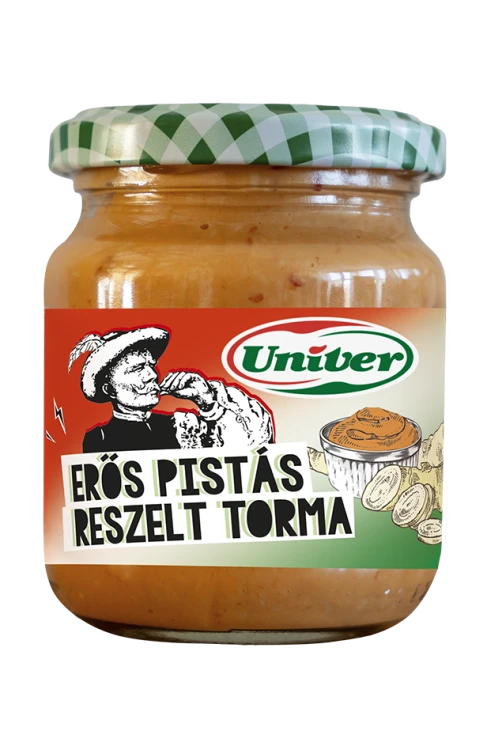 Univer horseradish with Erős Pista 190 g – spicy horseradish with hot paprika