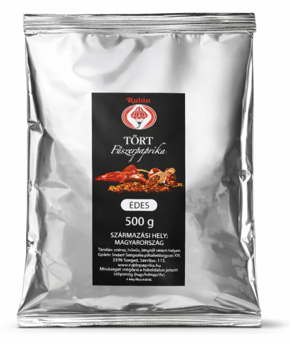 Rubin Tört Fűszerpaprika Édes 500 g – Hungarian crushed sweet paprika